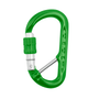 Green XSRE Lock Captive Bar Mini Carabiner, ideal for tree surgeons and everyday secure attachments.