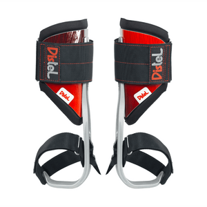 Aluminium 3.1 Climbing Spikes Velcro Short Gaff with ergonomic padding and secure Velcro fastening.