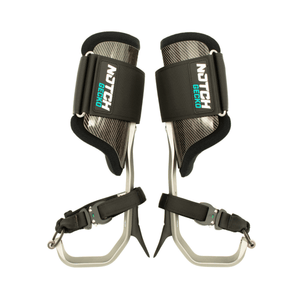 Gecko 3.0 Aluminium Tree Climbing Spikes features lightweight design and adjustable height for tree-surgery professionals.