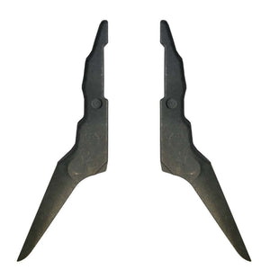 Replacement carbon aluminum gaffs designed for tree surgeons, featuring durable steel construction and easy installation.