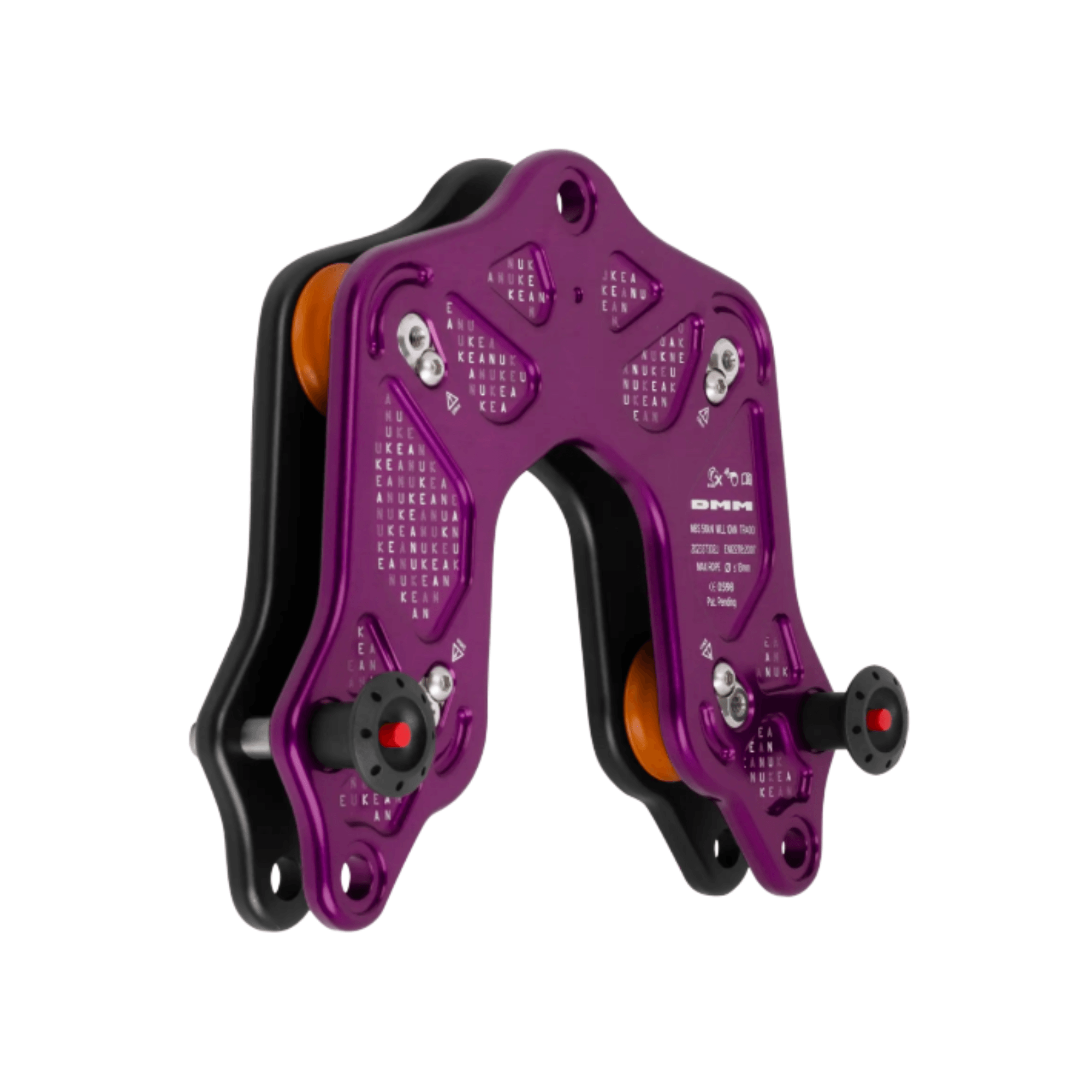 DMM Keanu Trolley for tree surgeons, featuring multiple sheaves for efficient rigging and rescue operations.