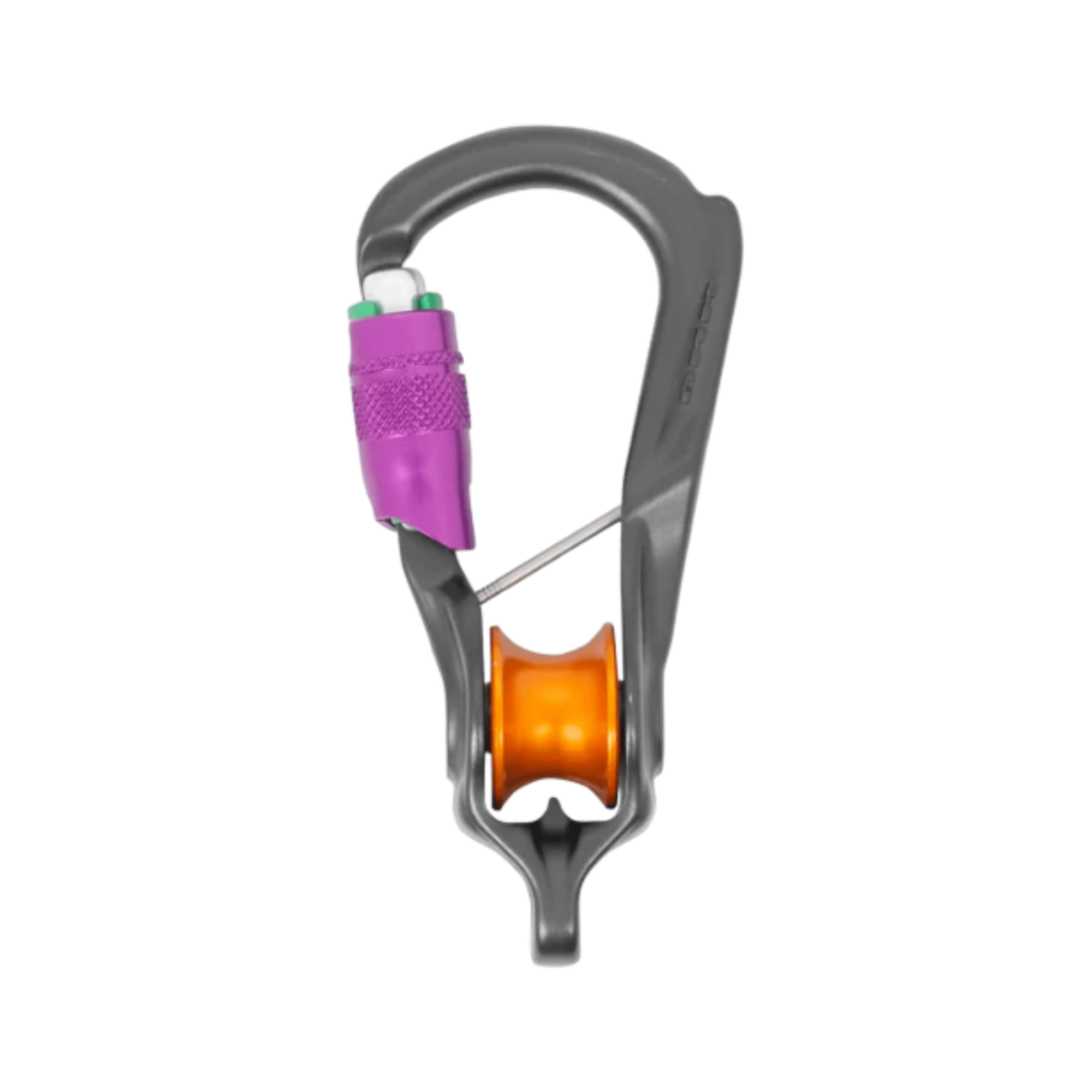 DMM Revolver Rig Connector featuring integrated pulley for tree surgeons and climbing applications.