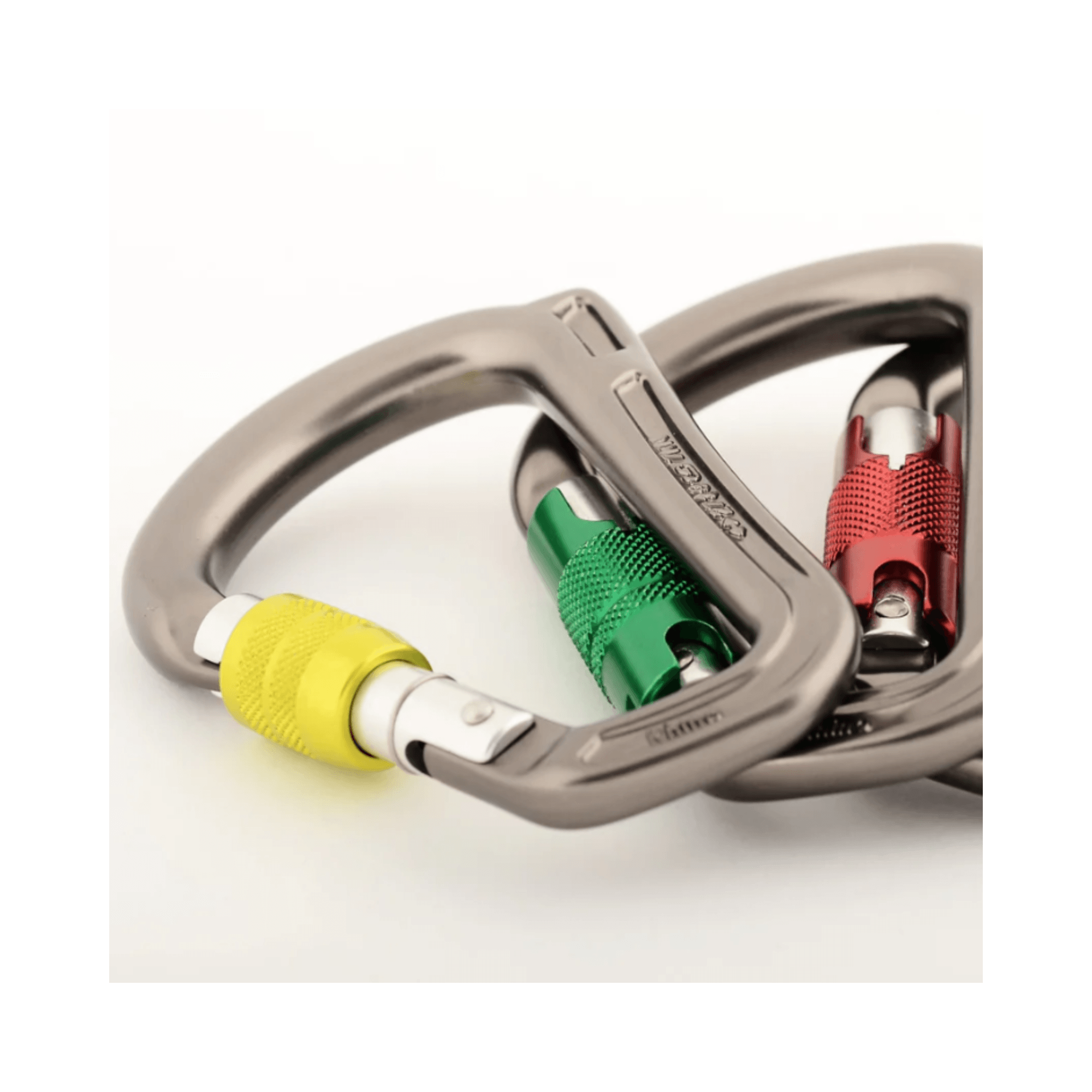Rhino Locksafe Carabiner featuring durable design and vibrant colors for optimal safety in climbing and rigging.