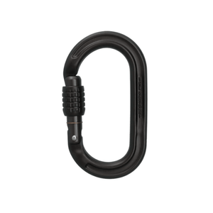 DMM Ultra O Karabiner, black, ideal for tree surgeons, climbing, and rescue applications.