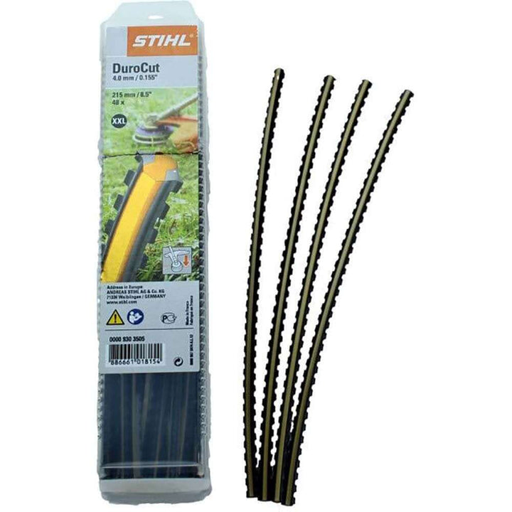 Stihl Durocut Line XXL 4.00mm pack of 48 with durable lines for tree surgeons and optimal cutting performance.
