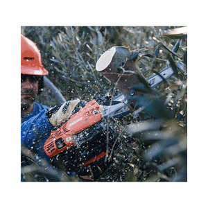 ECHO CS-2511TESC Petrol Top Handle Chainsaw 10" being used by a tree surgeon for precise cutting in a canopy.