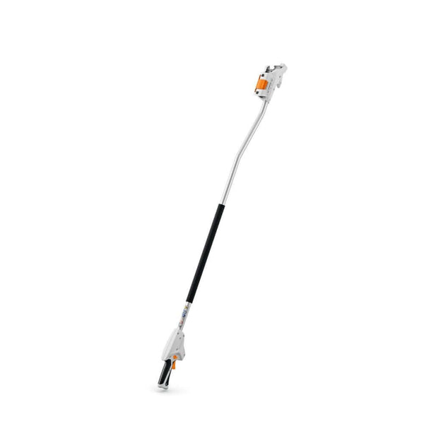 Extension shaft for Stihl GTA 26 mini pruner. Adds length for reaching higher branches. Black and orange, telescoping design