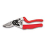 Felco F 7 Bypass Secateurs with red ergonomic handles, ideal for tree surgeons and professional pruning tasks.