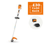 FSA 80 R Cordless Trimmer with cashback offer highlights and battery shown, perfect for Tree Surgeon use.