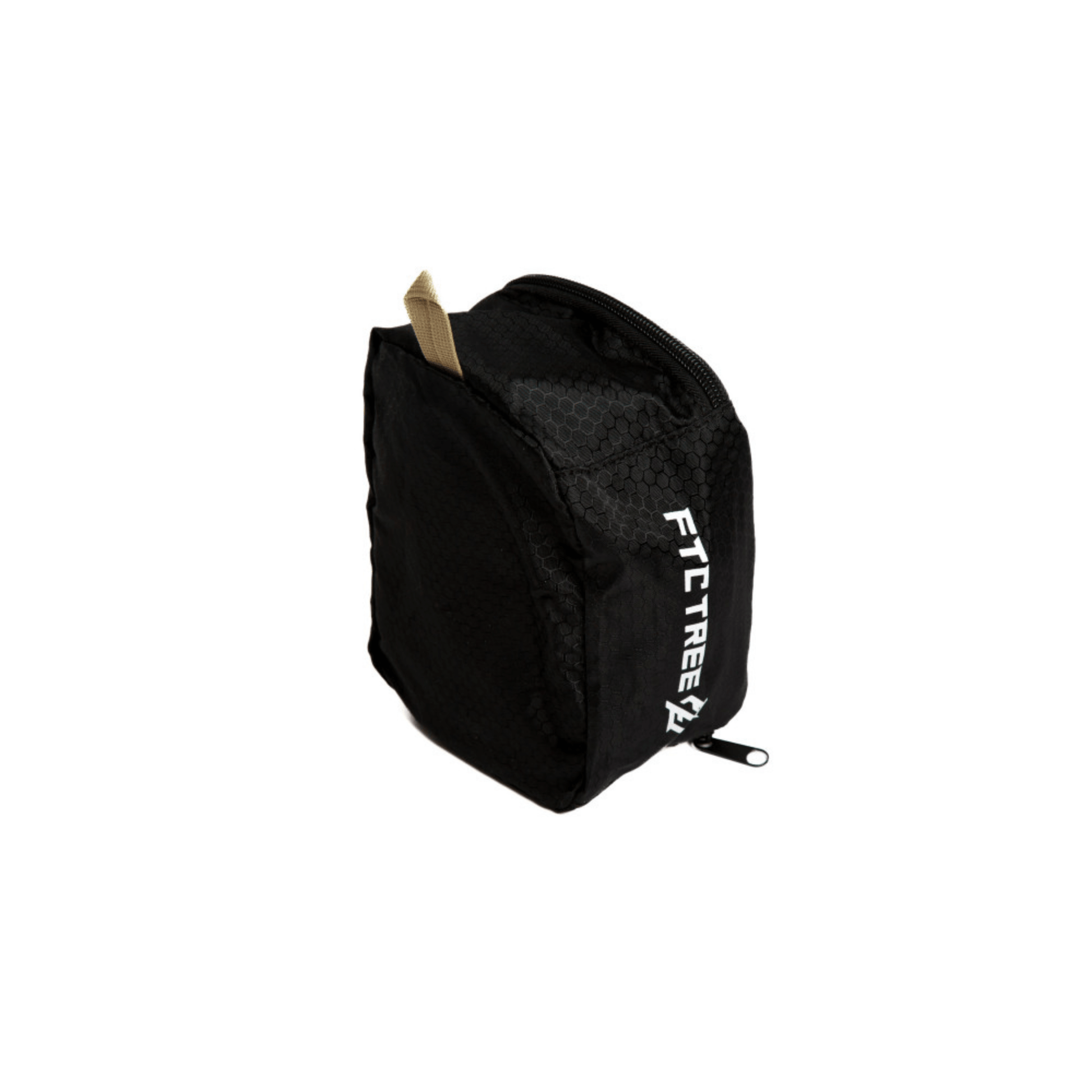 Compact black storage bag with zipper, designed for tree surgeon accessories.