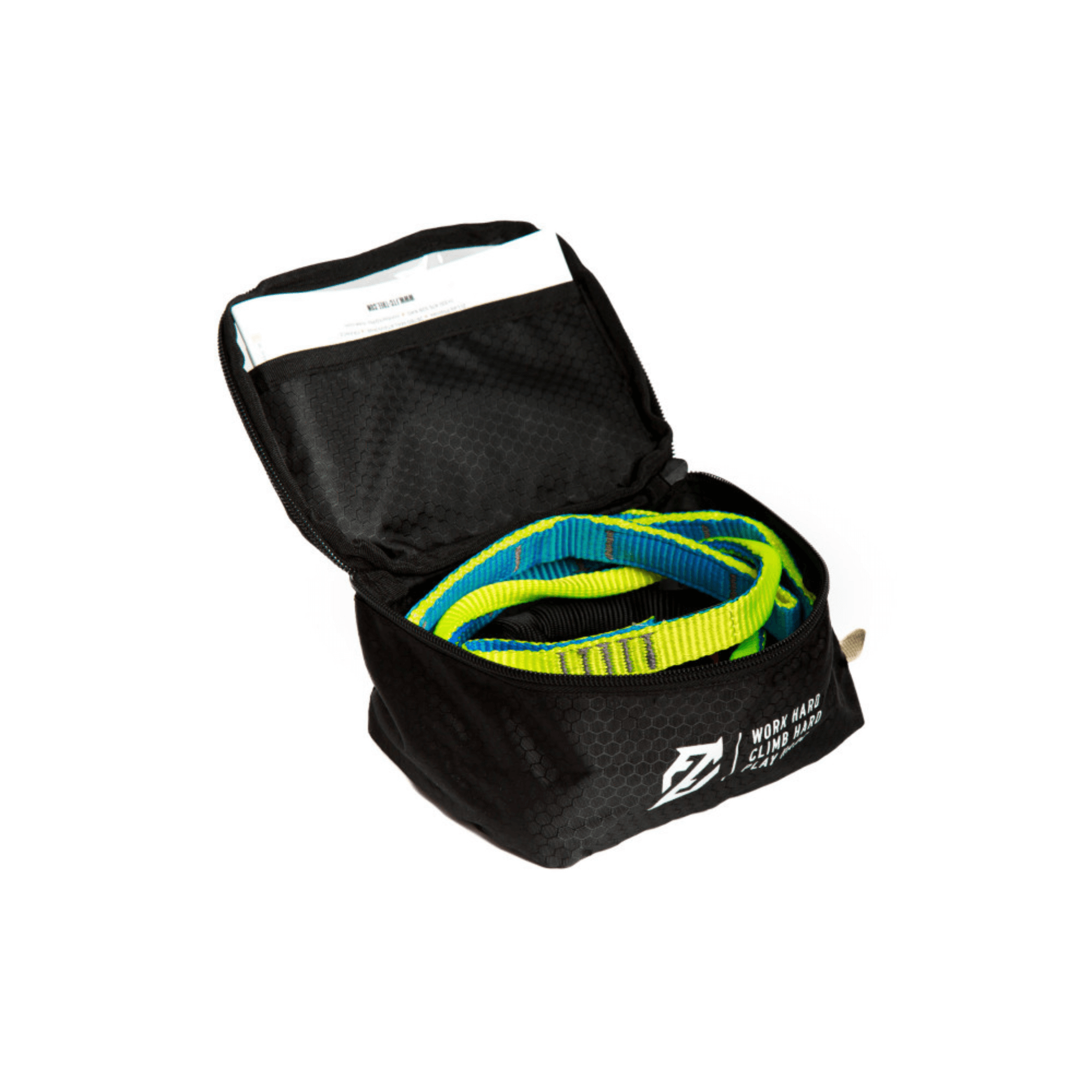 Choker Joker Light cambium saver in a storage bag, designed for tree surgeons and versatile anchoring applications.