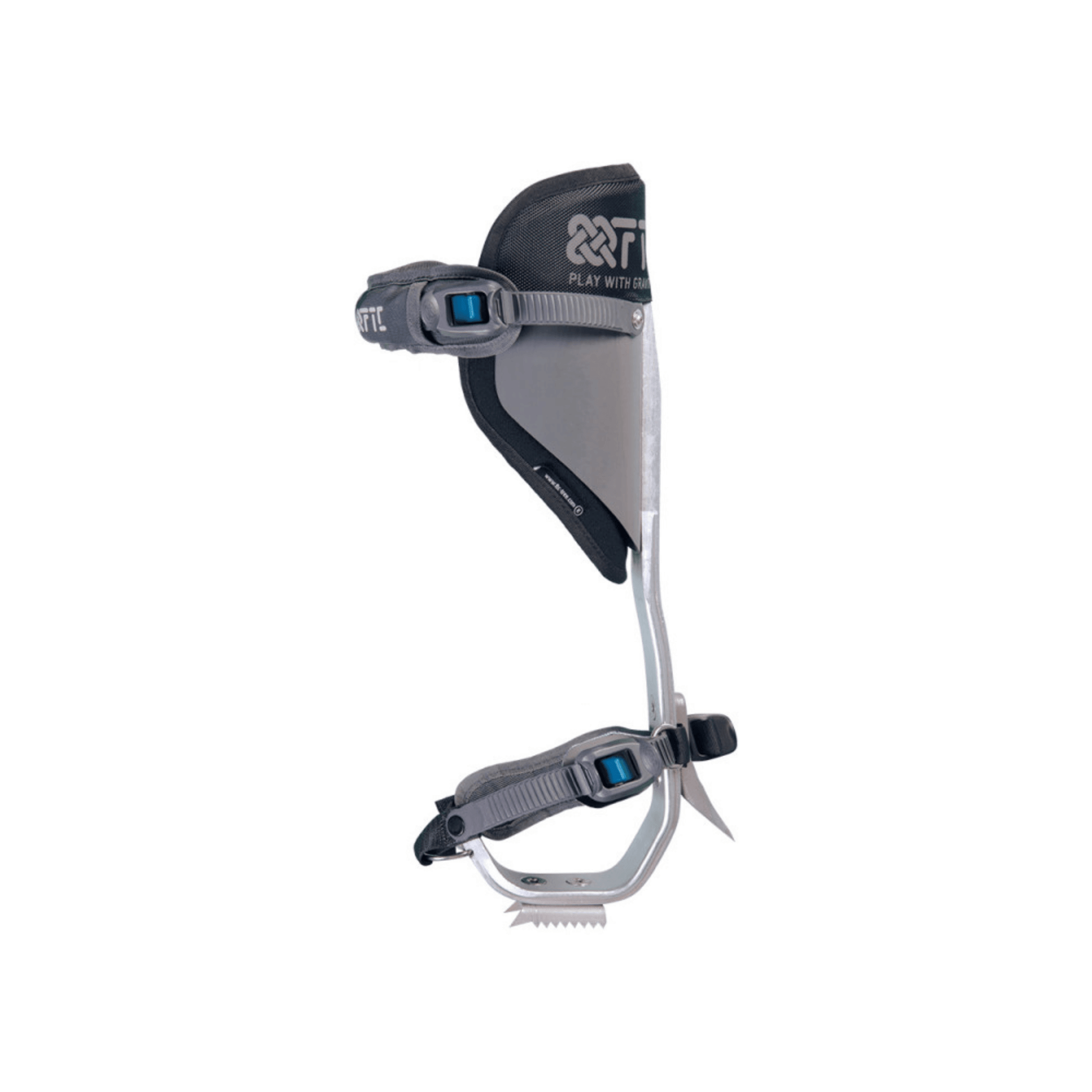 Klik N'Ka tree climbing spikes with micrometric buckles for tree surgeons, featuring removable foam padding for comfort.