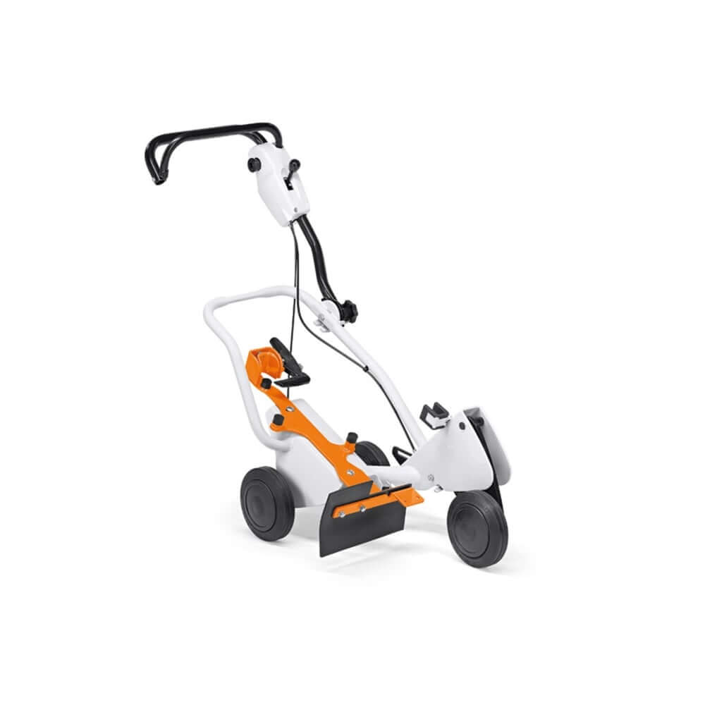 FW 20 Cart for STIHL cut-off machines, designed for tree surgeons, featuring large wheels for easy maneuverability.