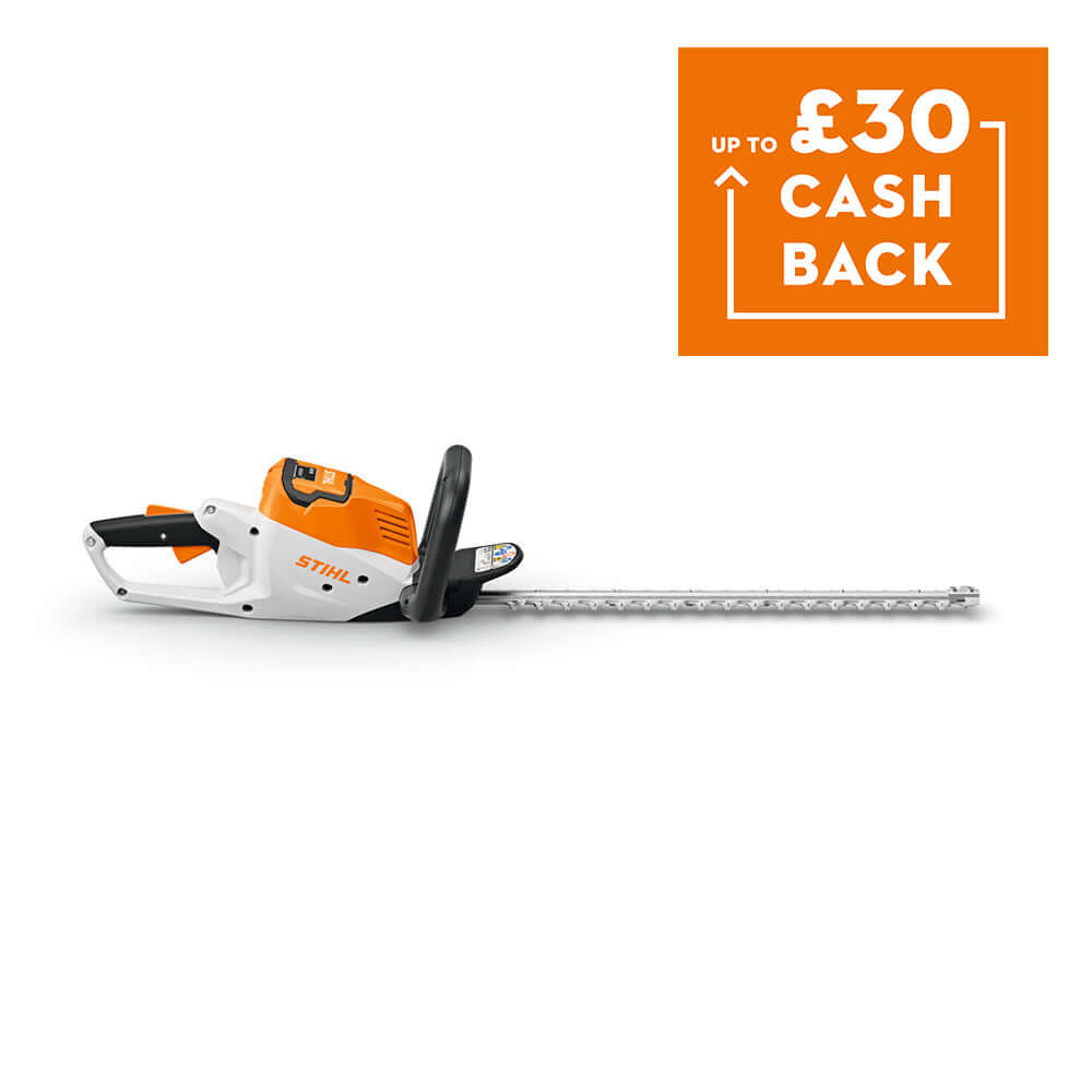 HSA 50 Cordless Hedge Trimmer 20" with cashback offer, ideal for Tree Surgeons.