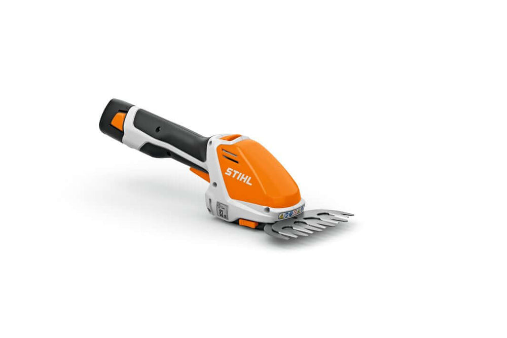STIHL HSA 26 cordless shrub shear, lightweight design for effortless pruning in gardens, perfect for tree surgeons.