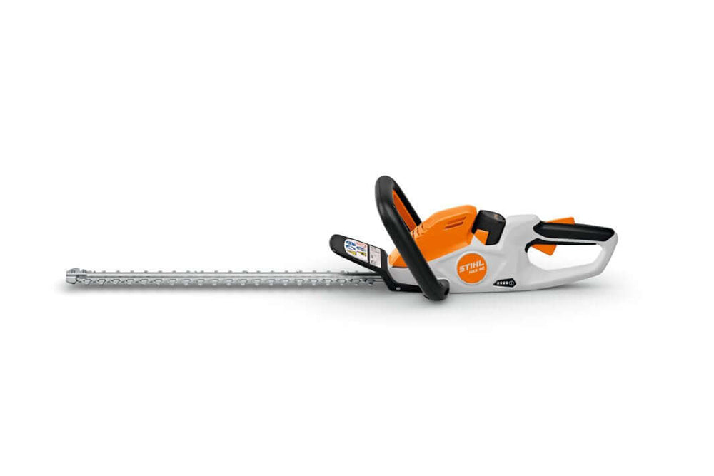 STIHL HSA 40 cordless hedge trimmer featuring a 20-inch blade, perfect for tree surgeons and home garden maintenance.