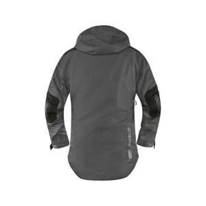 Back view of Harkie Defiance Smock Grey designed for tree surgeons and outdoor professionals.