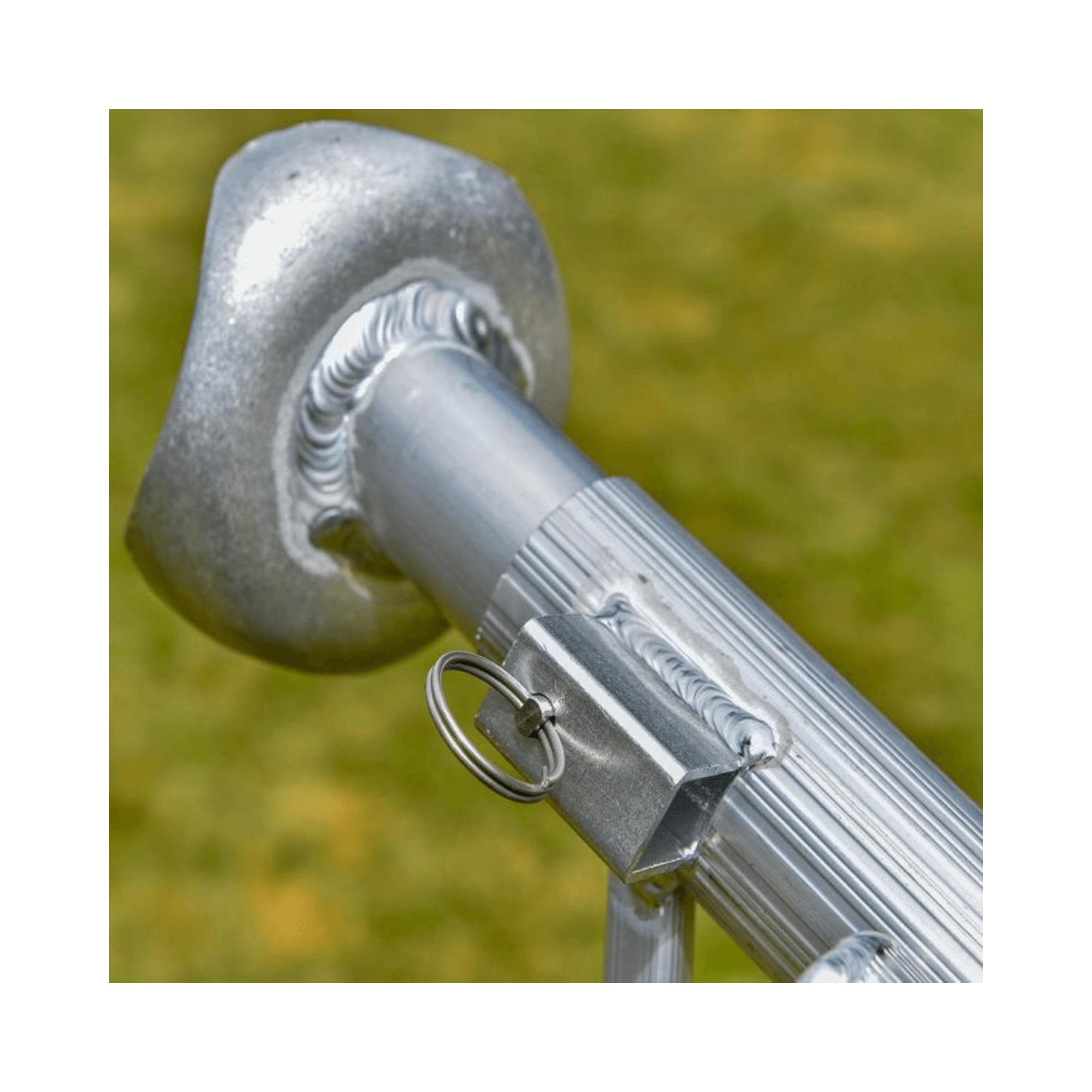 Close-up of Spare Ring For Ladders mechanism on Hendon Tripod Ladder ensuring safety and stability.