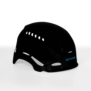 Black SOVOS S3200 climbing helmet shell cover for customizable safety, ideal for tree surgeons.