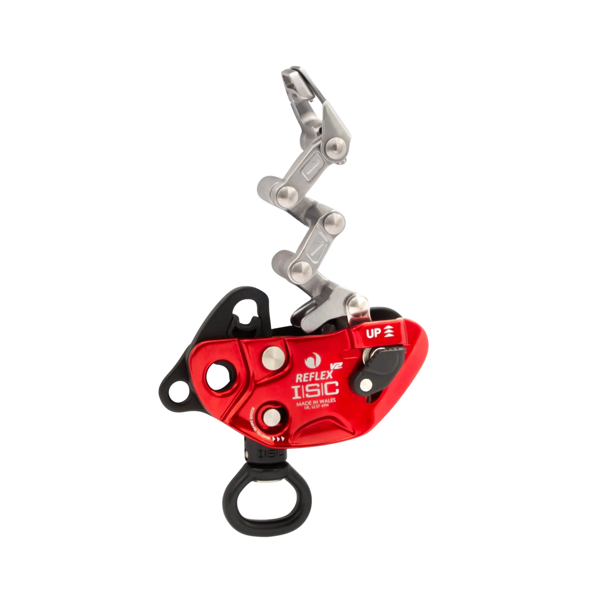 REFLEX V2 Mechanical Hitch showcasing its durable design for arborists and rope-access professionals.