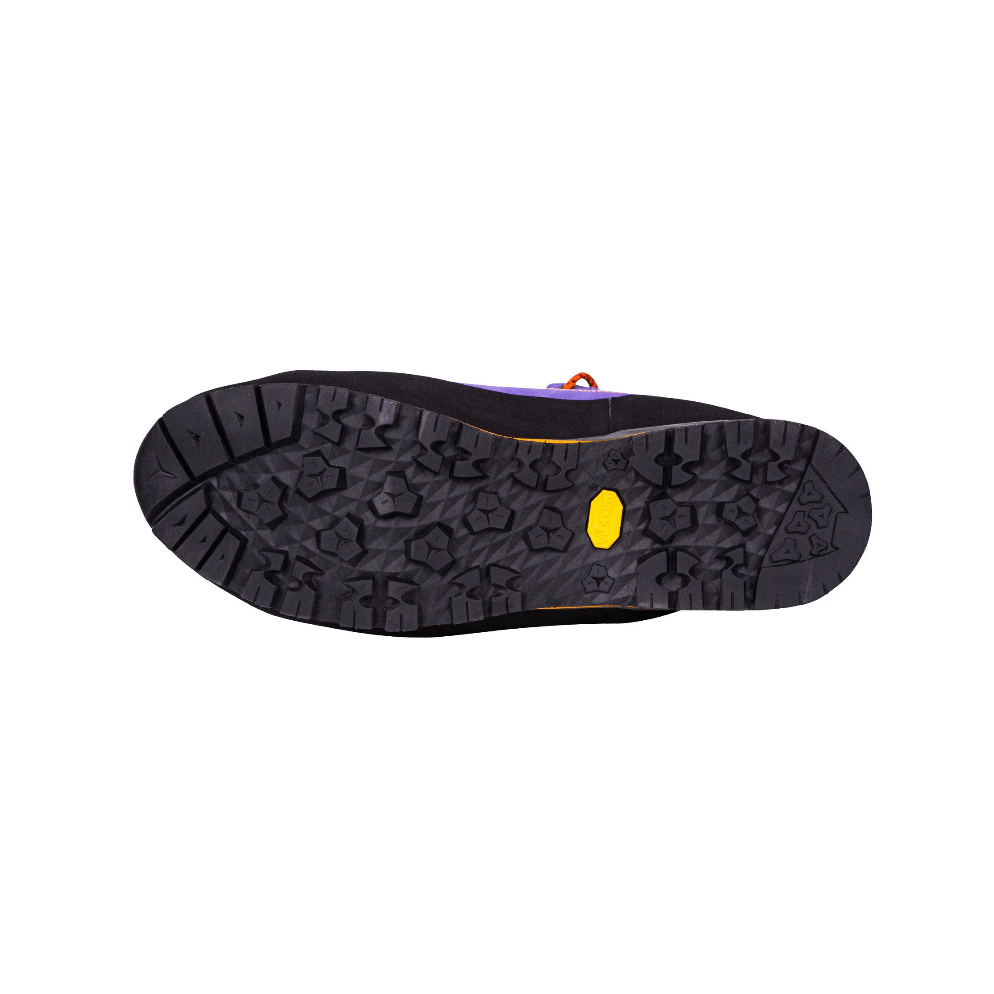 Bottom view of Kayo Purple Chainsaw Boots Class 2, featuring durable outsole for tree surgeons and arborists.