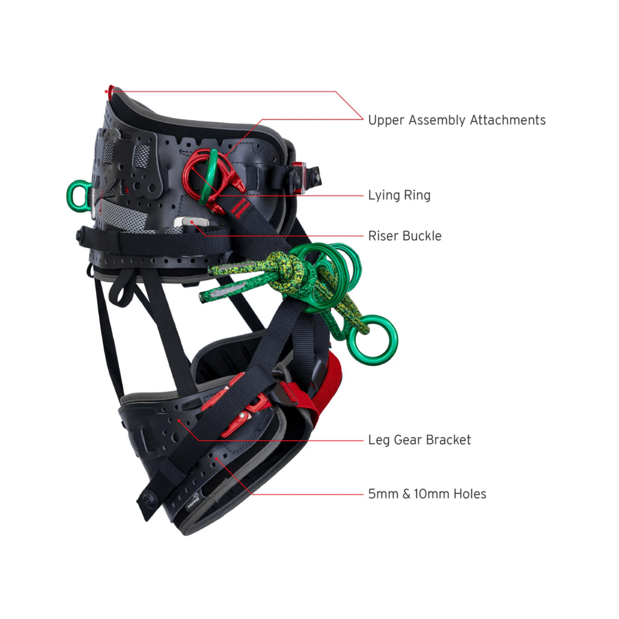 DMM Kinisi PRO Tree Climbing Sit Harness with adjustable features for tree surgeons and enhanced ergonomics.