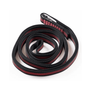 18mm Webbing Endless Sling for arborists and climbers, featuring durable black and red polyamide webbing.