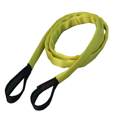25mm nylon sling with protective sleeve for tree surgeons, robust and durable lifting solution for work and rescue.