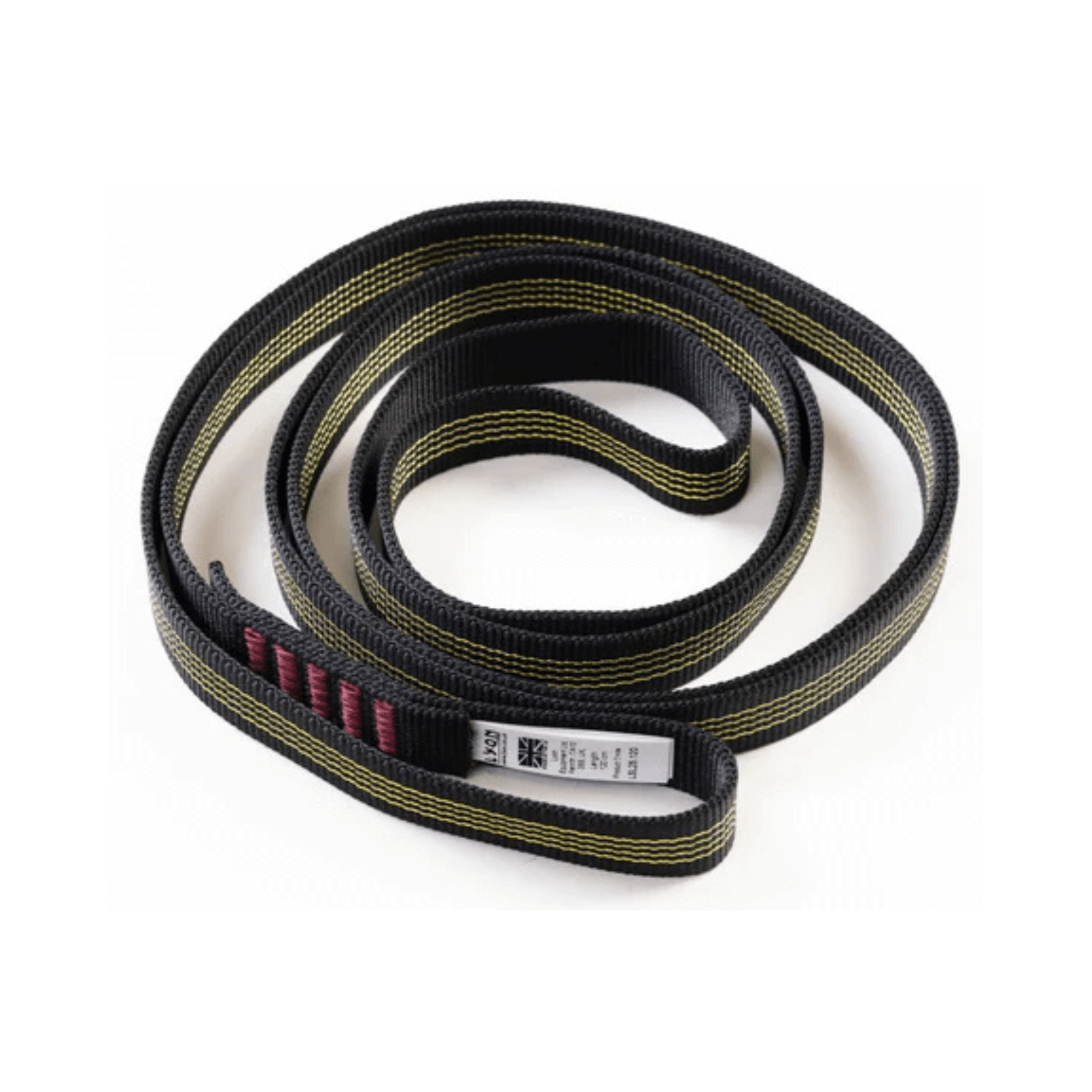 25mm Webbing Endless Sling in a coiled position, showcasing durable heavy-duty webbing for rigging and anchoring.