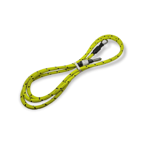 Wire Core Flipline for tree surgeons, designed for work positioning in arboriculture, featuring a strong yellow rope.