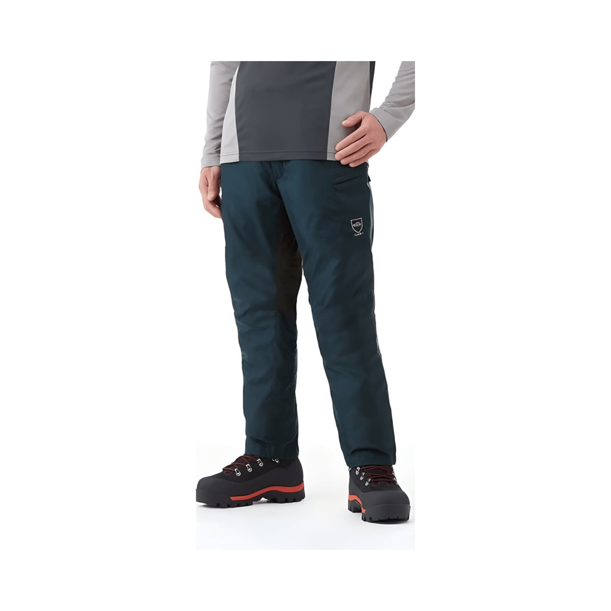Protection Lite Type A Blue Logger Chainsaw Trousers worn by a tree surgeon, designed for safety and comfort.