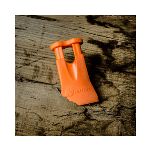 CBF Mini Tree Felling Wedge on wooden surface, ideal for preventing saw pinching during climbing tasks.