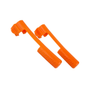 Gaff Guardian II accessories, durable orange gaff covers for climbing spikes and gear protection.