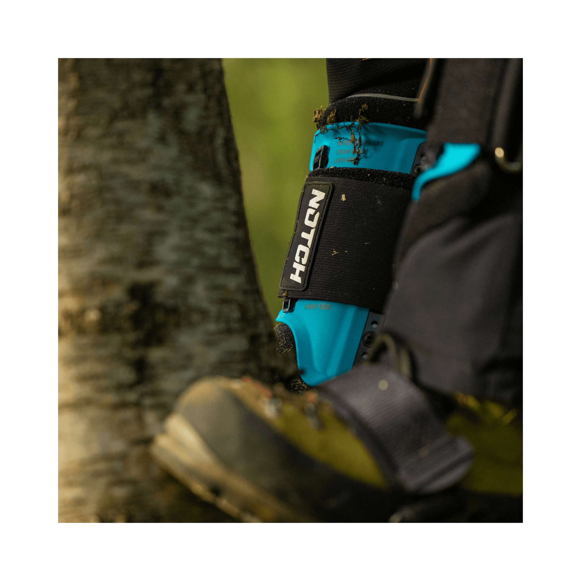 Steel Climbers on a tree, highlighting ergonomic design and comfort for modern arborists.