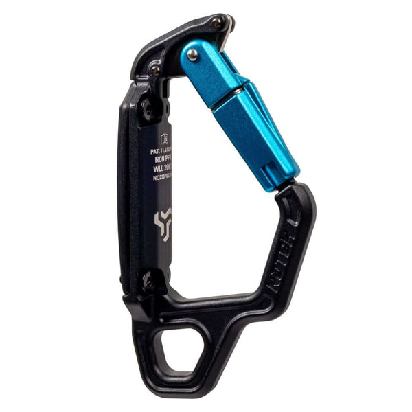 Notch Swinger Tool Carrier, designed for tree surgeons, featuring a dual-action swinging gate for fast tool retrieval.