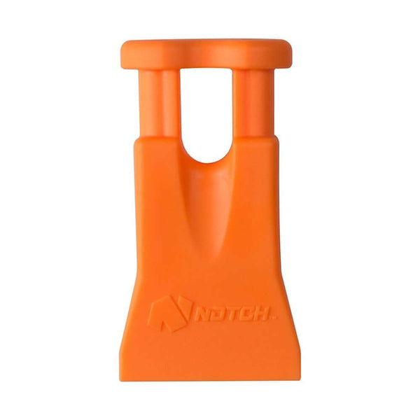 CBF Mini Tree Felling Wedge in vibrant orange, designed for tree surgeons and climbers to enhance felling efficiency.
