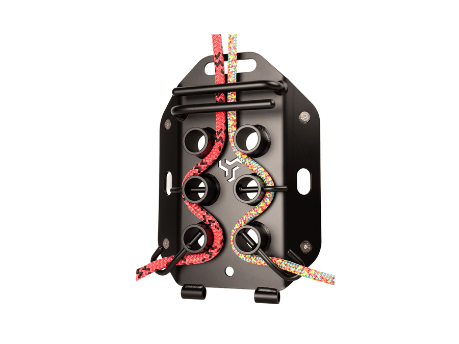 Six-bollard lowering device