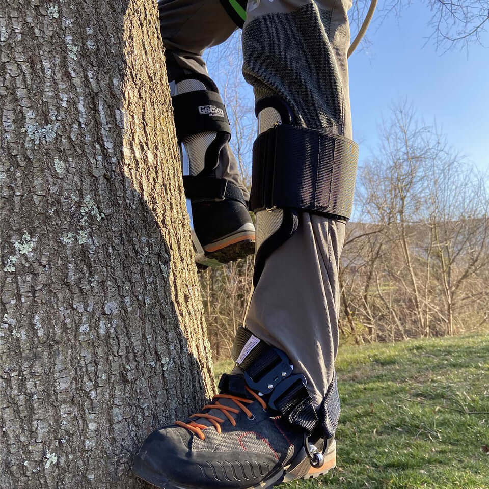 Evoke Gear Tree Climbing Spike Set – Climber + Pole Gaff + Synthetic Harness