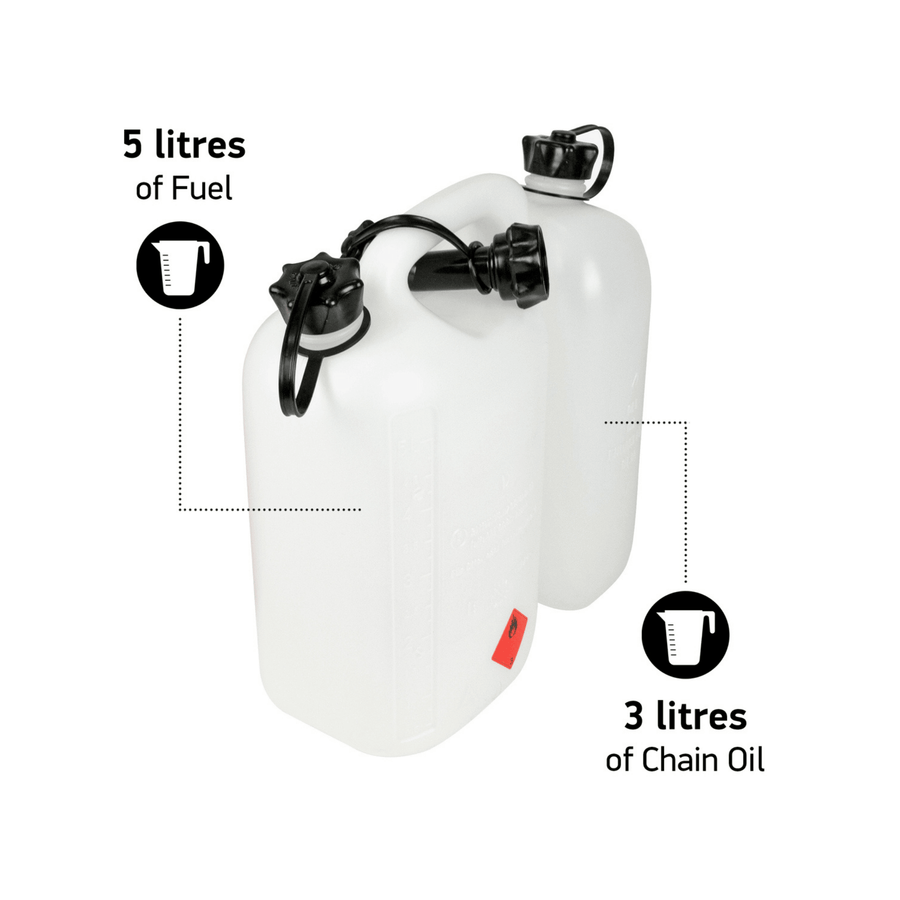 Measuring scale on both tanks