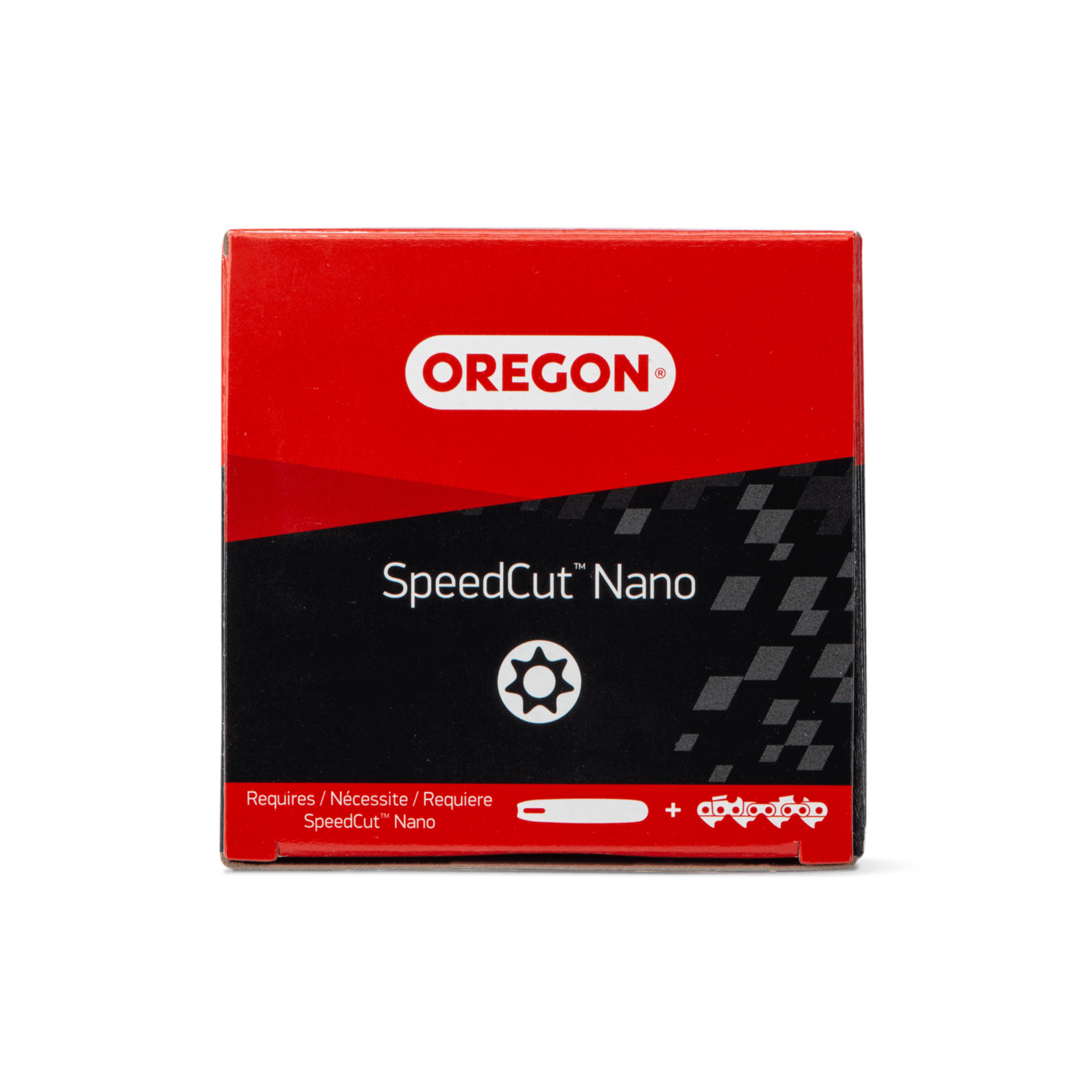 Oregon SpeedCut Nano Spur Sprocket, Pro 325"Low Profile -7-tooth Husqvarna product packaging.