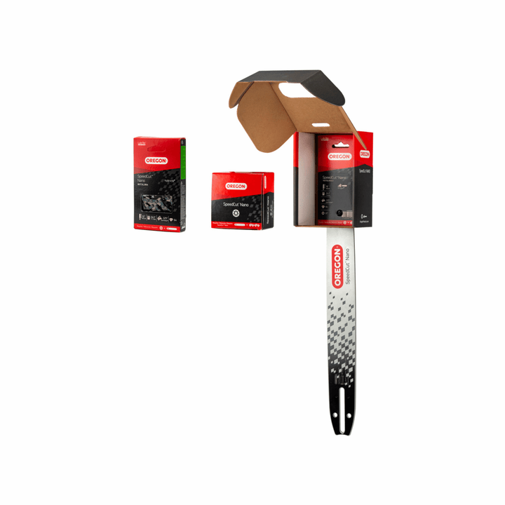 OREGON SpeedCut Nano 10-inch conversion kit for ECHO CS-2511T chainsaw. Upgrades to a narrow kerf chain for faster, more efficient cutting.  Includes bar and chain