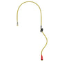 Petzl Zillon adjustable work positioning lanyard for tree surgeons in yellow and red, designed for safety and efficiency.
