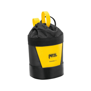 PETZL Toolbag 1.5 for tree care, featuring a durable black and yellow design for efficient tool storage.