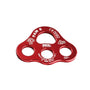 Petzl PAW Rigging Plate in red, ideal for tree surgeons and multi-anchor setups in workstations.