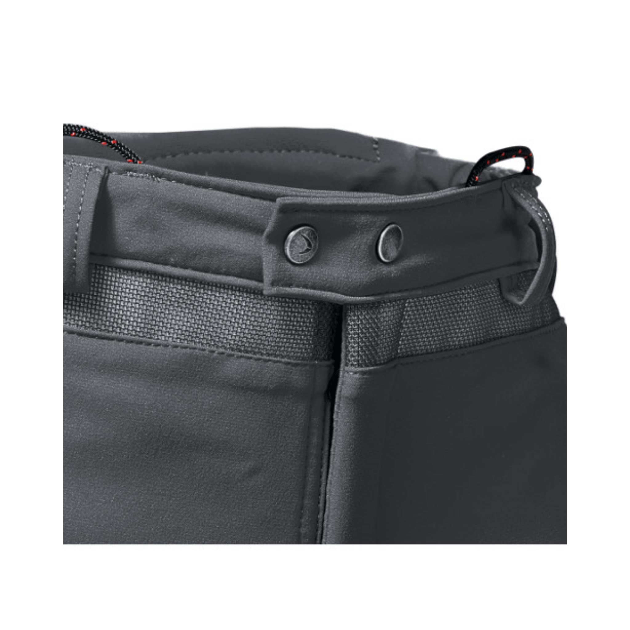 Arborist Chainsaw Trouser Type C waistband with button and adjustable fit for optimal comfort and safety.