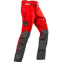 Pfanner Arborist Chainsaw Trouser in red, Type C, designed for tree surgeons with protective features for working at heights.