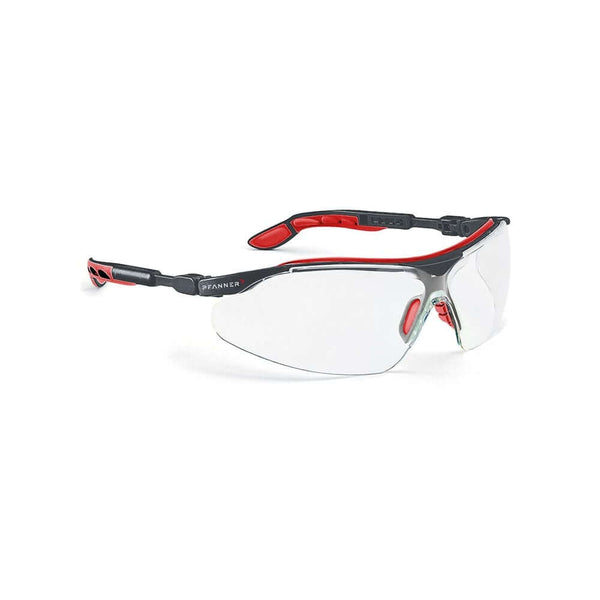 Pfanner Nexus Safety Forestry Glasses in clear, designed for tree surgeons and outdoor work, providing comfort and protection.