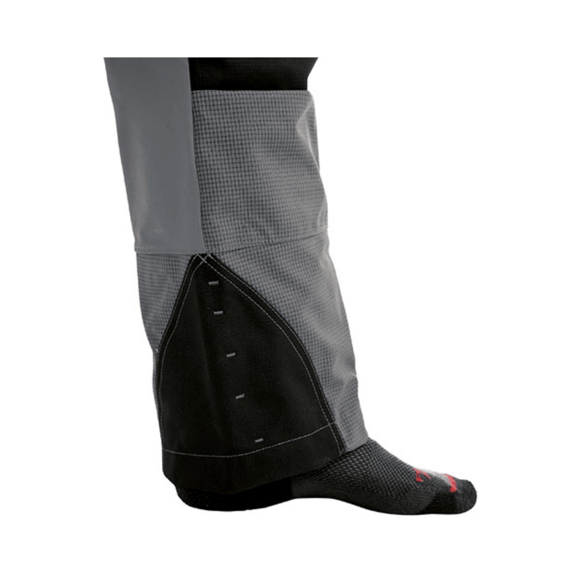 Close-up of Ventilation Chainsaw Trousers Type A showcasing the lower leg design and fabric details.