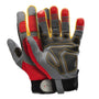 Pfanner Keprotec work gloves, green and black, for arborists. Durable, grip-enhanced design for tree work.