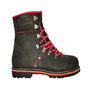 Pfanner Tyrol Fighter Class 1 chainsaw boots, black leather, red accents, lace-up, protective footwear